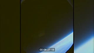 Astronaut's-eye view of Orion spacecraft re-entry