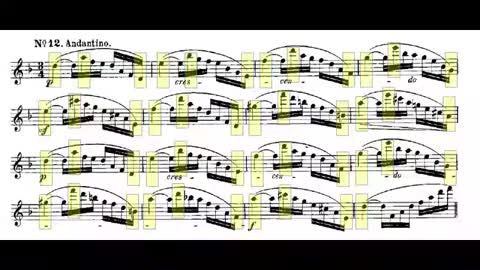 Andersen Op 41, Etude 12, Andantino