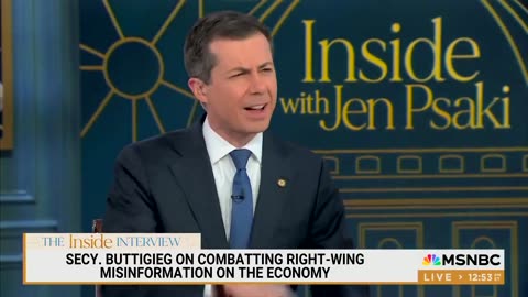 Bidenomics Completely Sucking For American Citizens Is Right Wing Misinformation - Mayor Pete