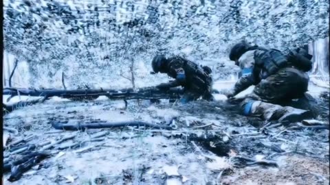 Ukrainian Heavy Machine Gun Team Does Work