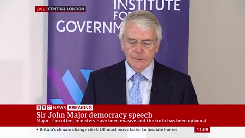 ⚡BREAKING : Former PM John Major has said Johnson and his officials broke lockdown laws over parties