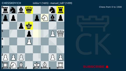 Chess Middlegame from 0 to 1500: Commented Game 10
