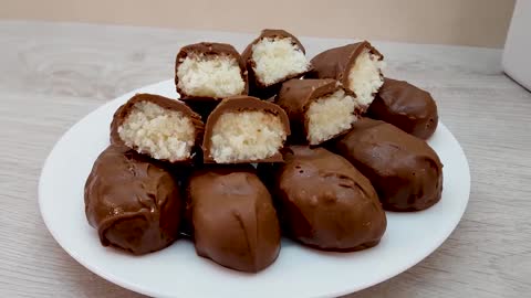 Homemade Bounty Bar For Kids How To Make A Coconut Chocolate Bar No Bake BAUNTY