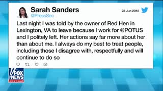 Sarah Sanders Kicked Out Of VA Restaurant Because She Works For Trump Administration