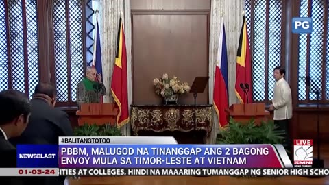 PBBM, malugod na tinanggap ang 2 bagong envoy mula sa Timor-Leste at Vietnam