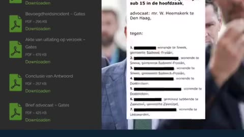 Update procedure Bill Gates: 7 eisers met vaccinatieschade- rechtbank te LEEUWARDEN