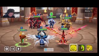 Summoners War: Summoners War: Guild Battle Resistance for the enemy Paladin over 9000!