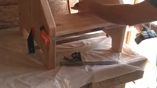 Building 2-step solid wood stepstool part 3