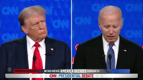 Biden's brain BREAKS in middle of debate, Trump's face says it all