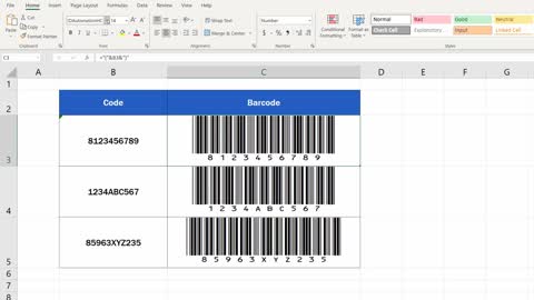 How to Create Barcodes in Excel The Simple Way