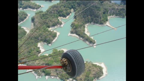 Sightseeing flight at Wushantou Reservoir 烏山頭水庫 🇹🇼 (2004-05) {aerial}