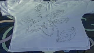 Abstract Flower Embroidery: The Rebirth of a White Blouse