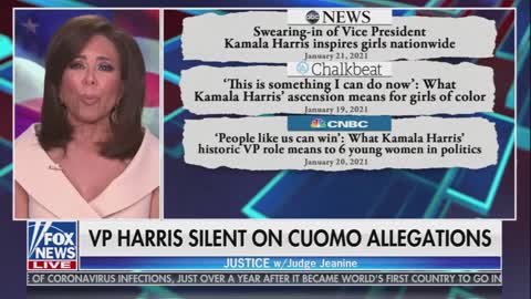 Jeanine Pirro WRECKS Kamala Harris for Staying Silent During Cuomo Accusations
