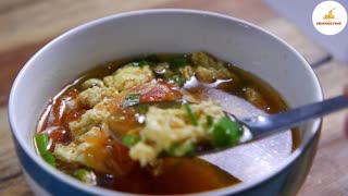 Easy tomato egg soup