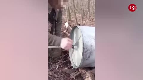Russian soldiers show RBK-500 fired at their position