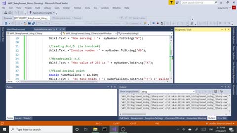 C# String Formatting