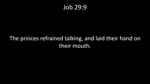KJV Bible Job Chapter 29