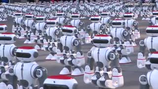 1.069 Robôs dançam simultaneamente para quebrar recorde mundial