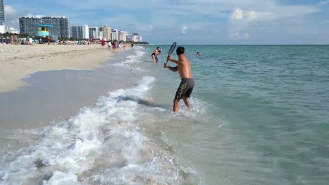 Miami beach tennis training