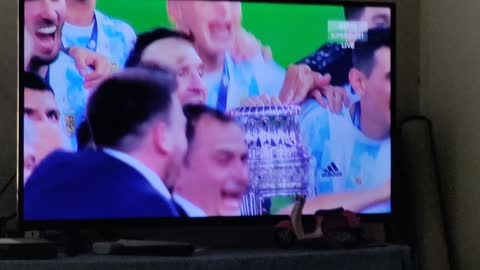 Lionel Messi First Time Celebration With Argentina National Team