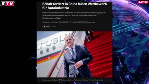 Olaf Scholz zu Gast beim Chinesischen Bürgermeister 🤦‍♂️ Zeig Schnute TV 17.o4.2024