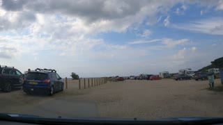 Driving at West West wittering beach