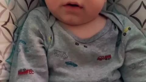 Parent Convinces Upset Baby to Smile Instead