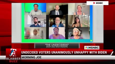 Undecided Voters Unanimously Unhappy With Biden