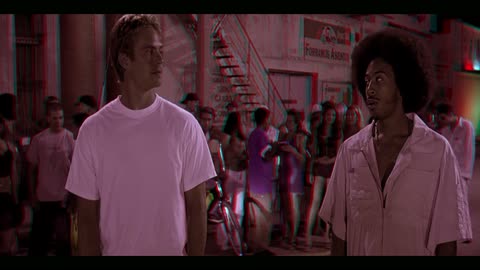 3D ANAGLYPH 2 Fast 2 Furious 4K 80% MORE BACKGROUND DEPTH P1