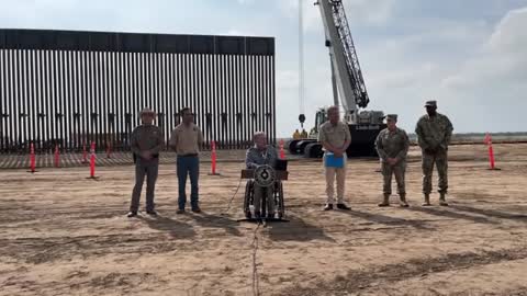 Texas Takes 'Unprecedented' Action As Greg Abbott Unveils State-Built Border Wall