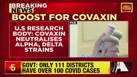 US Research Body Says Covaxin Neutralises Both Alpha & Delta Variants Of Covid 19 |Breaking news|
