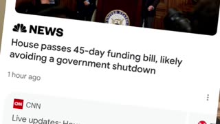 US House votes for 45 day funding extension of Government