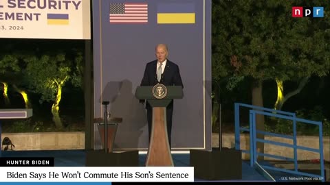 Biden Says He Won’t Commute His Son's Sentence