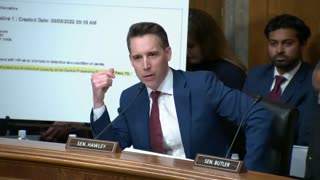 Josh Hawley calls Mayorkas out on Crime against children