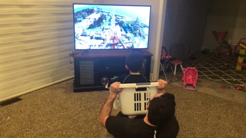 Dad Takes Quarantine Activities to The Next Level With Virtual Roller Coaster Ride
