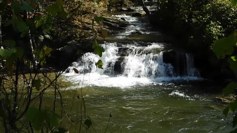 Small River waterfall in Western North Carolina