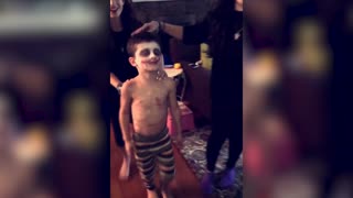Boy Screams From Makeup Sister Puts On