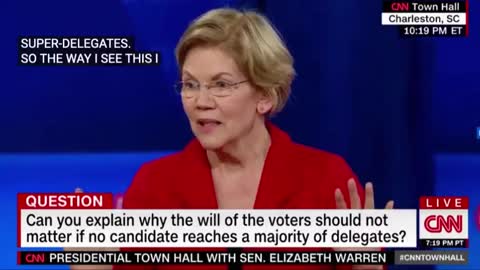 Warren is questioned at CNN-hosted town hall