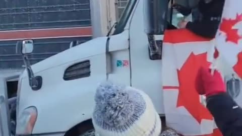 Peaceful protest of truckers denounced by Trudeau.