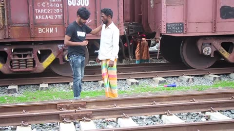 TRAIN HORN PRANKS ON RAILWAY STATION | BEST OF STREET MAN PRANKS 2023