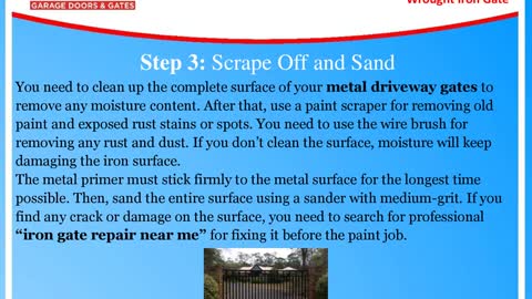 Easy Steps to Paint Your Wrought Iron Gate