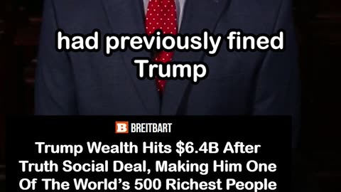 Trump Wealth Hits $6.4B after Truth Social Deal: Now One of the World’s Richest People