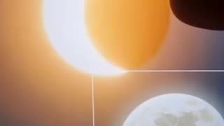 Rare Footage Of The Eclipse Beginning Transformation