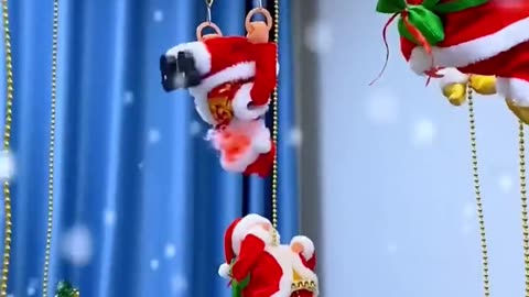 Kibtoy Santa Claus climbing lamp toy
