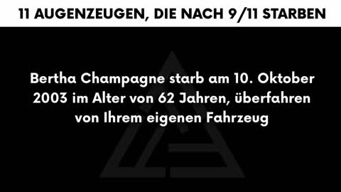 🛩💥🏢🏢 11 AUGENZEUGEN, DIE NACH 911 STARBEN