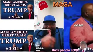 BLACK PEOPLE SUPPORT REACT AND RALLY AROUND PRESIDENT DONALD TRUMP AFTER ARREST MUGSHOT MUSIC VIDEO
