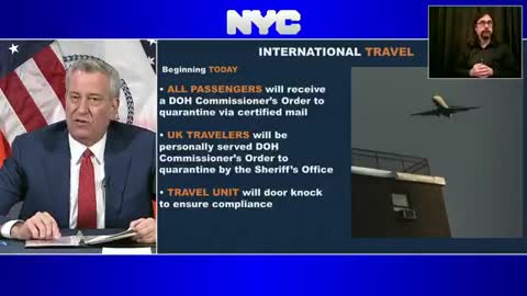 De Blasio Threatens Travelers: "We're going to have sheriff's deputies go to the home..."