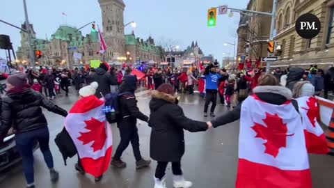 They want to bring in the military for this??? Trucker Protest in Canada