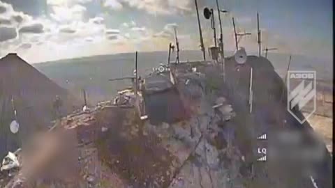 Ukrainian Drone Strikes on a Russian Observation Post