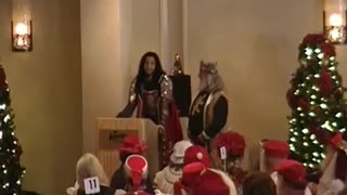 2010 Santa Luncheon - King and Red Knight